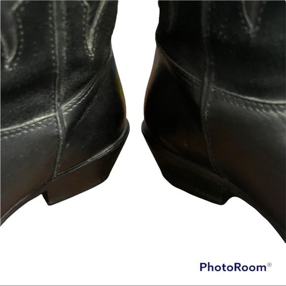 Dingo | Black Leather & Suede Cowboy boots sz 7.5 - Picture 13 of 16